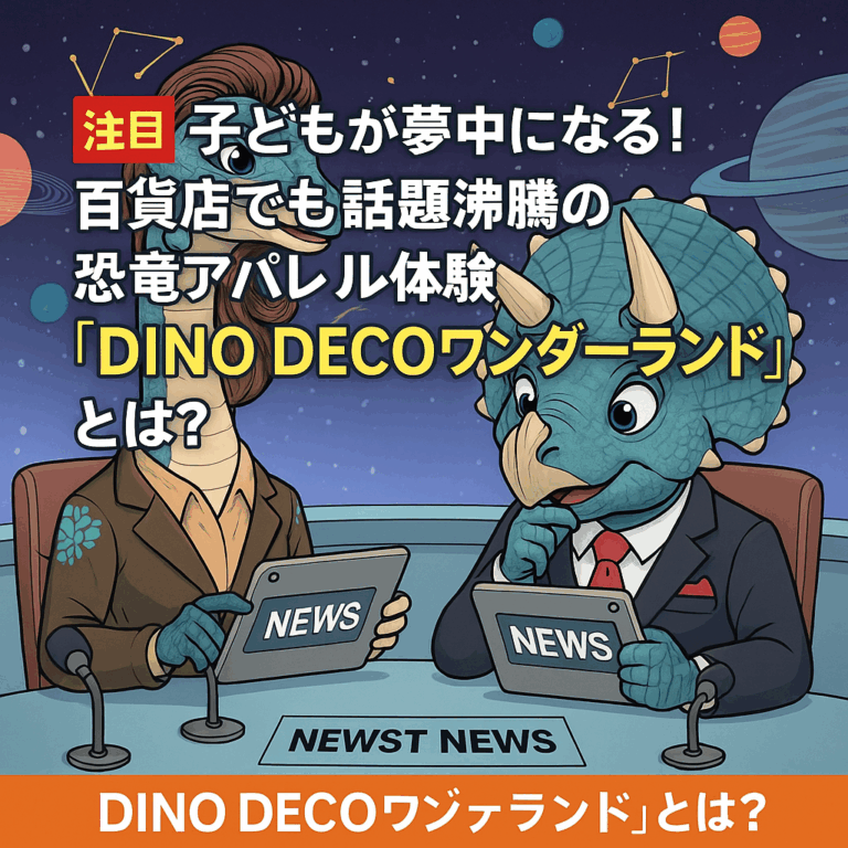 【注目】子どもが夢中になる！百貨店でも話題沸騰の恐竜アパレル体験「DINO DECOワンダーランド」とは？